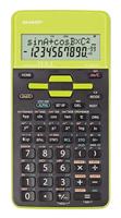 Sharp EL-531TH Schoolrekenmachine Groen Aantal displayposities: 10 werkt op batterijen (b x h x d) 80 x 15 x 161 mm - thumbnail