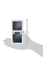 Kopp 138556008 Nautic Uitschakelaar, Wisselschakelaar, Wandcontactdoos met randaarde en klapdeksel spatwaterdicht Grijs 1 stuk(s) - thumbnail