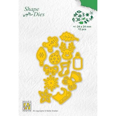 Nellie's Choice • shape dies kerstversieringen 12st.