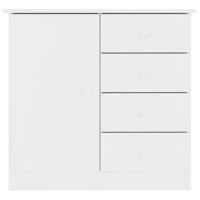 Dressoir ALTA 77x35x73 cm massief grenenhout wit - thumbnail