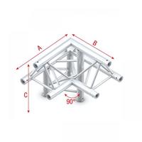 Showtec GT30 Driehoek truss 011 3-weg hoek 90g apex up - thumbnail