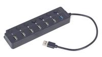 7-poorts USB hub (1 x USB 3.1 + 6 x USB 2.0), zwart - thumbnail