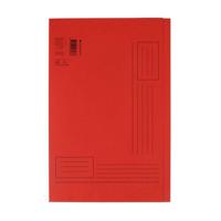 Vouwmap Quantore Folio ongelijke zijde 250gr rood | 10 stuks - thumbnail