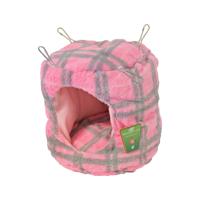 Pluche knaagdierhuis ronde ton diameter 18 cm inclusief kussen Gebr. de Boon - Gebr de boon - thumbnail