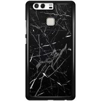Huawei P9 hoesje - Marmer zwart - thumbnail
