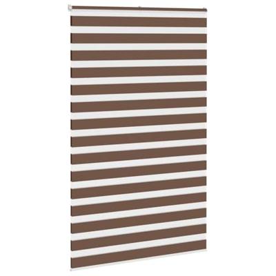 VidaXL Zebra rolgordijn 150x200 cm stofbreedte 145,9cm polyester bruin VidaXL Zebra rolgordijn 150x200 cm stofbreedte 145,9cm polyester bruin