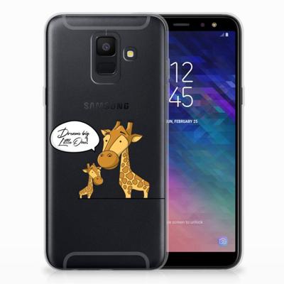 Samsung Galaxy A6 (2018) Telefoonhoesje met Naam Giraffe Samsung Galaxy A6 (2018) Telefoonhoesje met Naam Giraffe