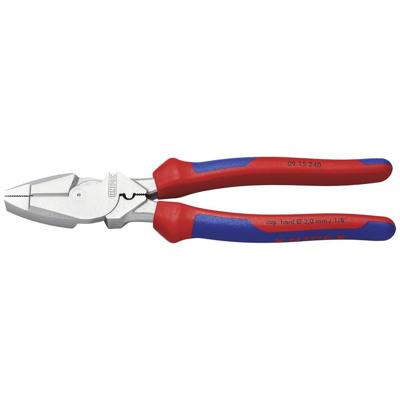 Knipex Kracht-kombitang "Lineman&apos;s Pliers" Amerikaans model | Meer-componentengrepen | Verchroomd | Lengte 240 mm - 09 15 240