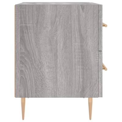 Nachtkastjes 2 st 40x35x47,5 cm bewerkt hout grijs sonoma eiken Nachtkastjes 2 st 40x35x47,5 cm bewerkt hout grijs sonoma eiken