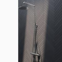 Regendoucheset Hotbath Get Together Buddy opbouw thermostatisch Geborsteld Nikkel - thumbnail