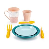 Ecoiffier picknick speelset met kartonnen picknickmand, 32dlg. - thumbnail