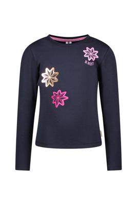 B.Nosy winter t-shirt meisjes - navy blauw - Tiara - longsleeve