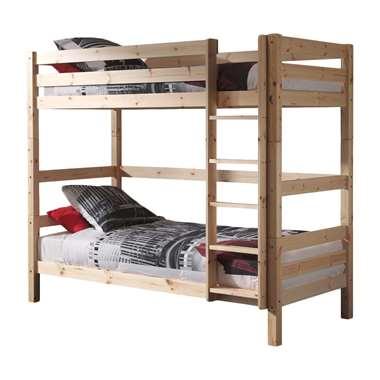 Vipack stapelbed Pino met opberglades - grenenhout - 182x105,3x209,3 cm