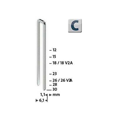 Novus Office 105106300 Nieten met smalle rug Type 4 1100 stuk(s) Afm. (l x b) 23 mm x 6 mm