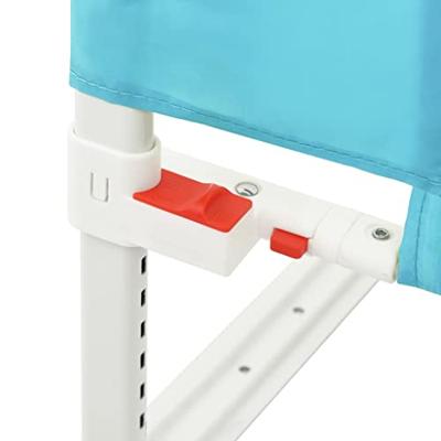VidaXL Bedhekje peuter 90x25 cm stof blauw - thumbnail