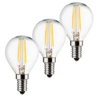 Müller-Licht 400293 LED-lamp Energielabel E (A - G) E14 Kogel 4 W = 40 W Warmwit Filament / Retro-LED 3 stuk(s) - thumbnail