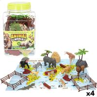 Set van Wilde Dieren Colorbaby Plastic 15 x 10 x 8 cm (4 Stuks) - thumbnail