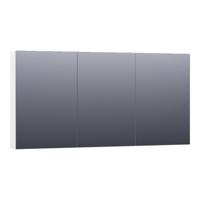 Brauer Impress Spiegelkast 140 cm - zonder Verlichting - Met 3 Dubbelzijdige Spiegeldeuren - Mat Wit - thumbnail