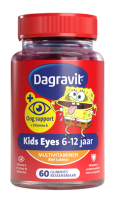 Dagravit Oogsupport Kids Eyes 6-12 Jaar Multivitaminen met Luteïne Gummies