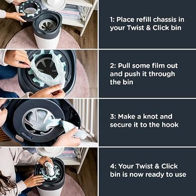 Tommee Tippee - Navullingen voor Twist & Click x18-afval - Compatibel met TEC-lade