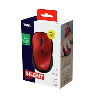 Trust Yvi+ Compacte Draadloze Muis Rood