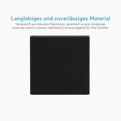 Busch-Jaeger 2CKA001751A3041 Uitschakelaar, Wisselschakelaar, Kruisschakelaar, Knop Afdekking Zwart, Diepzwart (RAL 9005) 1 stuk(s) - thumbnail