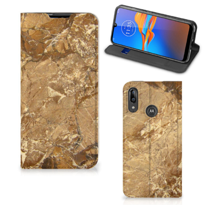 Motorola Moto E6 Plus Standcase Marmer Creme