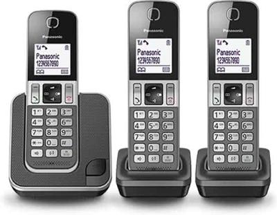 Panasonic KX-TGD313NLG Vaste Telefoons 3 Stuks Zwart/Zilver