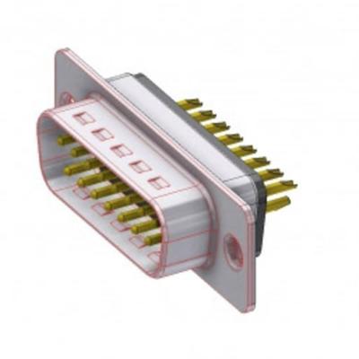 Deltron Connectors D15PZ/2FP102 D-sub stekker 180 ° Aantal polen: 15 Soldeerkelk 1 stuk(s)