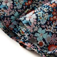 Kinderrokje bloemenprint 116 donkerblauw - thumbnail