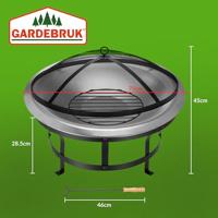 Vuurschaal Roestvrij Staal Ø75cm - thumbnail