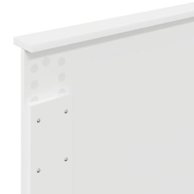 Bedframe met hoofdeinde Wit 90 x 190 cm Bewerkt hout