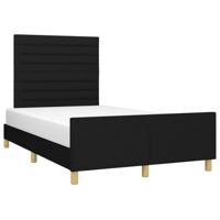 Bedframe zonder matras 120x200 cm stof zwart - thumbnail
