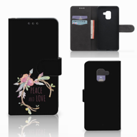 Samsung Galaxy A8 2018 Leuk Hoesje Boho Text - thumbnail