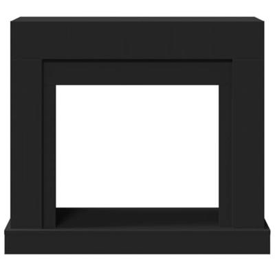 VidaXL Haardombouw 100x30x87,5 cm bewerkt hout zwart