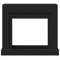 VidaXL Haardombouw 100x30x87,5 cm bewerkt hout zwart - thumbnail