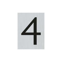 Route alulook 60 x 44 mm Sticker zwarte cijfer 4 pick up Pickup - Pickup - thumbnail