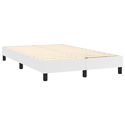 Boxspringframe kunstleer wit 120x200 cm