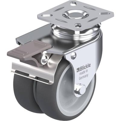 Blickle LDA-PATH 75G-FI Dubbel zwenkwiel Wieldiameter: 75 mm Draagvermogen (max.): 100 kg 1 stuk(s)