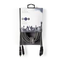 Nedis Stereo audiokabel | 2x RCA male - 2x RCA male | 5,0 m | Grijs - thumbnail