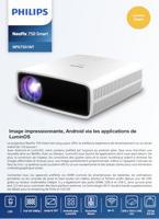 Philips, Neopix 750, thuisbioscoopprojector, geavanceerde beeldcorrectie, 1920 x 1080 pixels (Full HD, 2 x 7 watt interne stereoluidsprekers, keystone-correctie - thumbnail