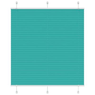 Pliss rolgordijn 120x150cm stofbreedte 119,4cm petrol groen