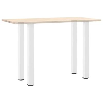 Bartafelpoten 4 st 100-102 cm staal wit
