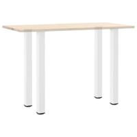 Bartafelpoten 4 st 100-102 cm staal wit - thumbnail