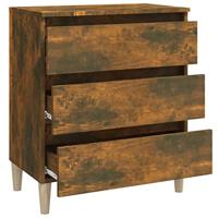 Dressoir 60x35x69 cm bewerkt hout gerookt eikenkleurig - thumbnail