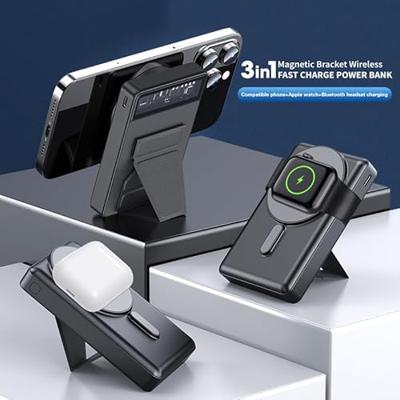 MOJOGEAR 3-in-1 Wireless Phone+Watch - MagSafe powerbank 10.000 mAh - thumbnail