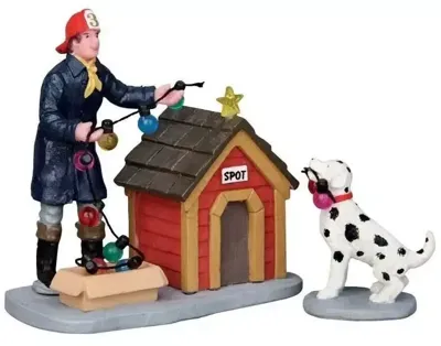 Kerstfiguur Spot helps out set of 2 LEMAX - Lemax