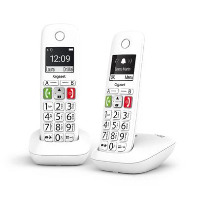 Draadloze telefoon Gigaset E290 Duo Wit Draadloze telefoon Gigaset E290 Duo Wit