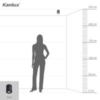 Kanlux 29240 Sani Plafondlamp GU10, Par 16 10 W Zwart - thumbnail