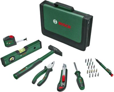 Bosch Groen Universal handgereedschapset 25-stuks - 1600A02BY6 Bosch Groen Universal handgereedschapset 25-stuks - 1600A02BY6